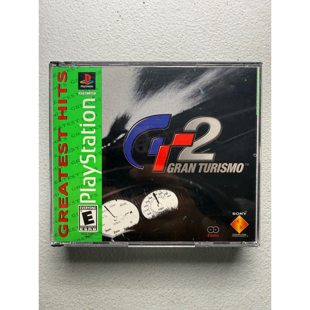 Gran Turismo 2 Sony PlayStation PS1 Greatest Hits Complete CIB Tested 2-Disc